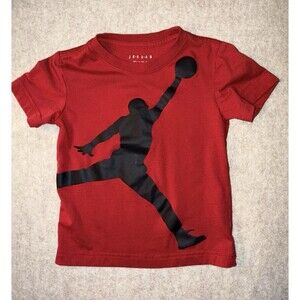 Jordan Boys Size XS(4) Red Logo Tshirt, RN81917